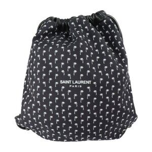 YVES SAINT LAURENT Black Lambskin Leather Backpack